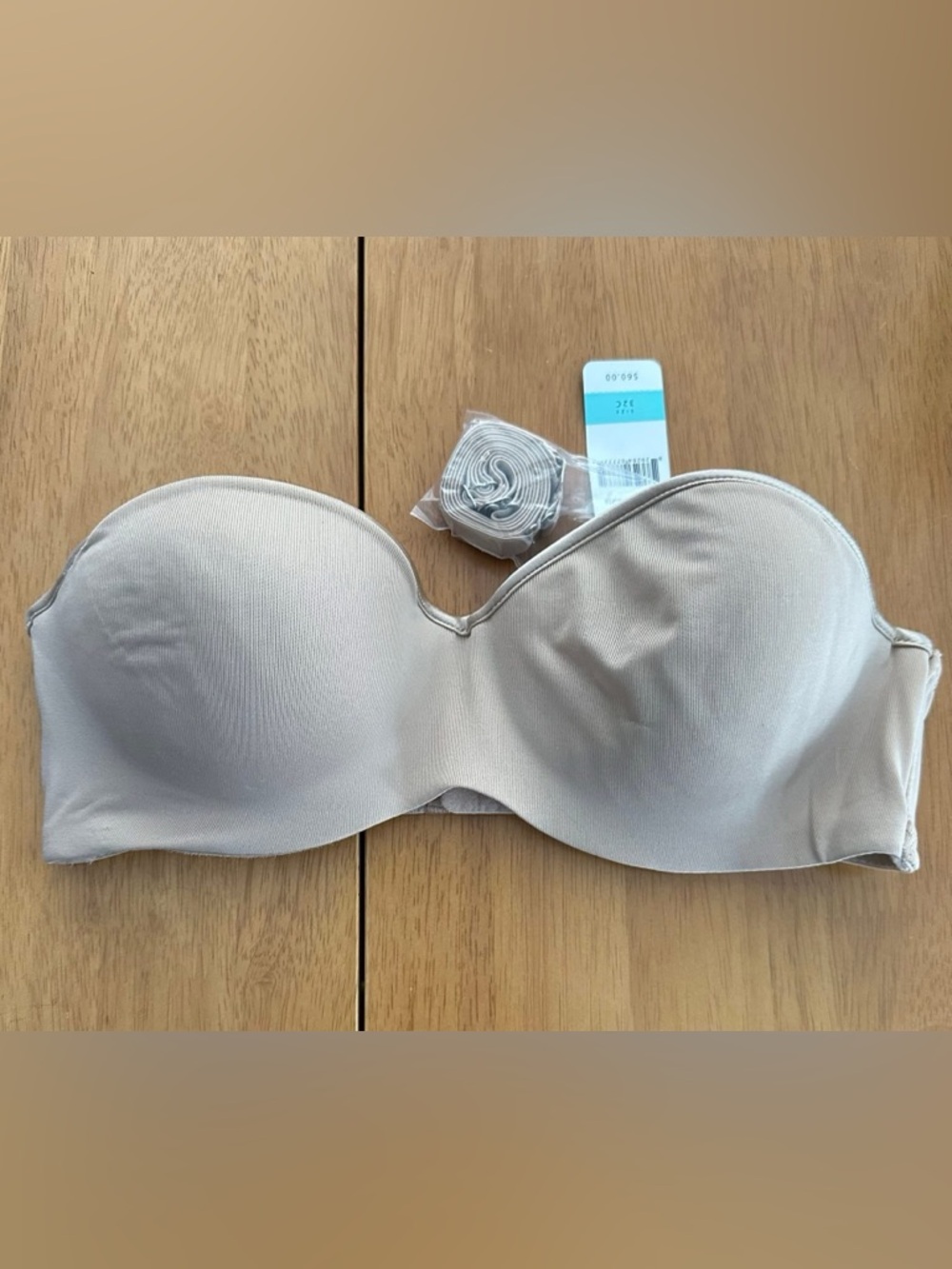 Natori Reflex Strapless Bra with Removable Straps 774495, Cafe, 32C nwt